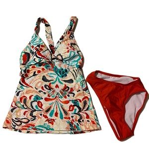 NWOT Perry Ellis Swim Wear, Multi Colors, Size XS